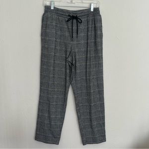 Women's High-Rise Slim Straight Fit Ankle Pull-On Pants - A New Day™ grey plaid